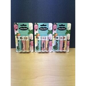 3x ChapStick Spa Collection 3 Count Variety Pack: Rose Water, Almond, Mint Tea